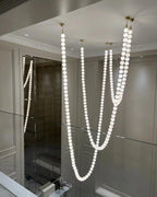 Pearl Necklace Balls Chandelier