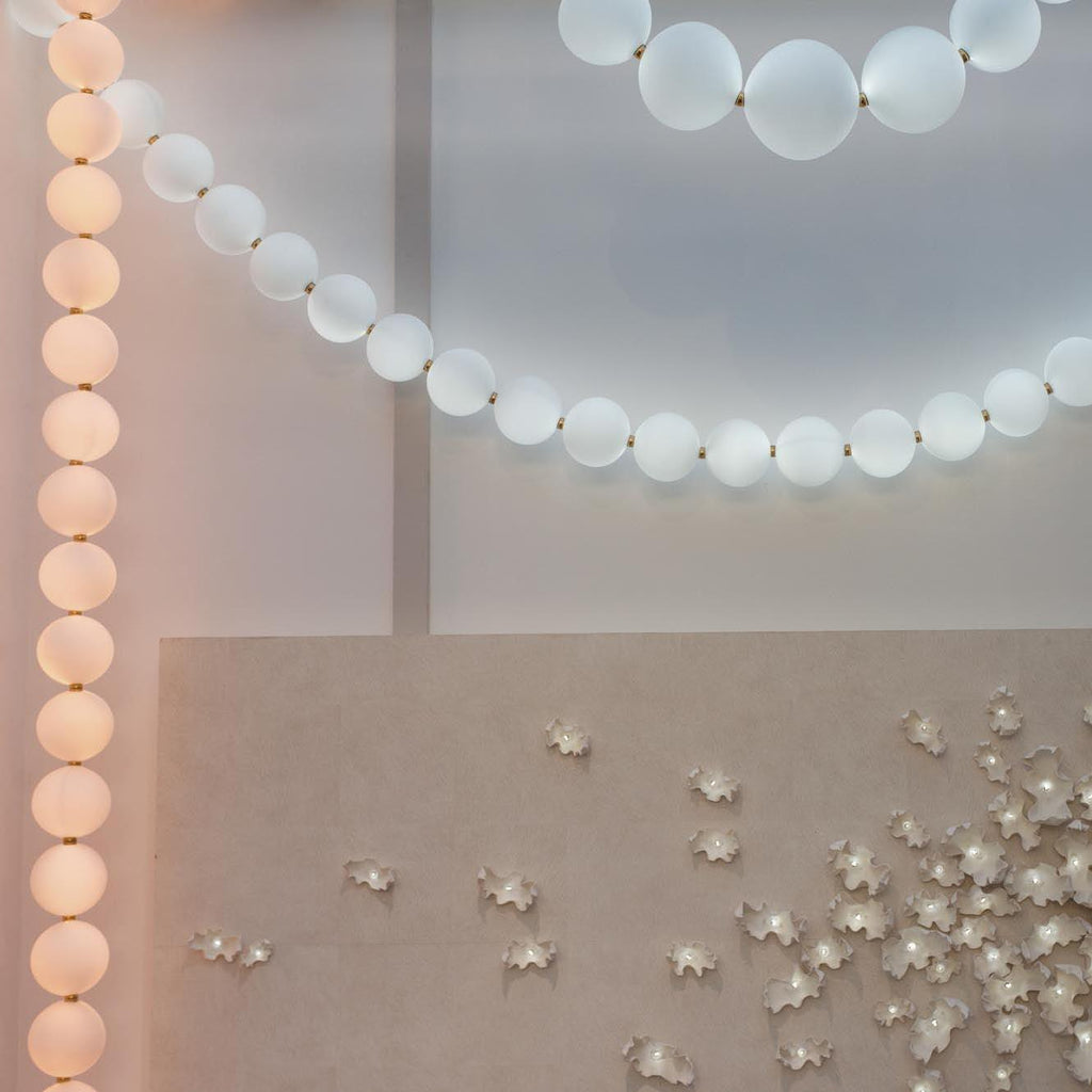 Pearl Necklace Balls Chandelier