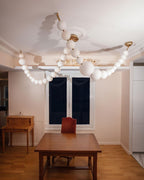 Pearl Necklace Balls Chandelier