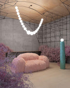 Pearl Necklace Balls Chandelier