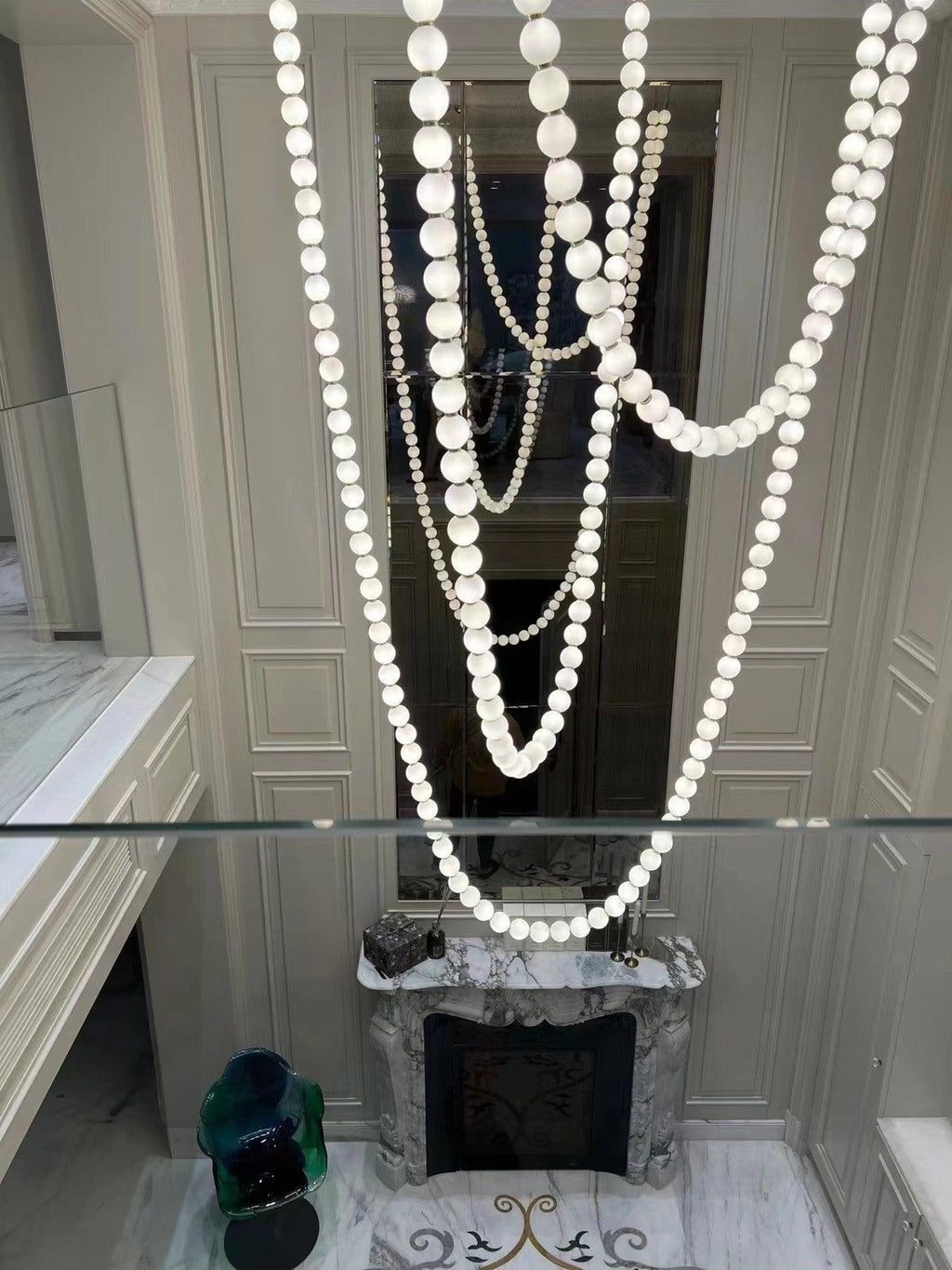 Pearl Necklace Balls Chandelier