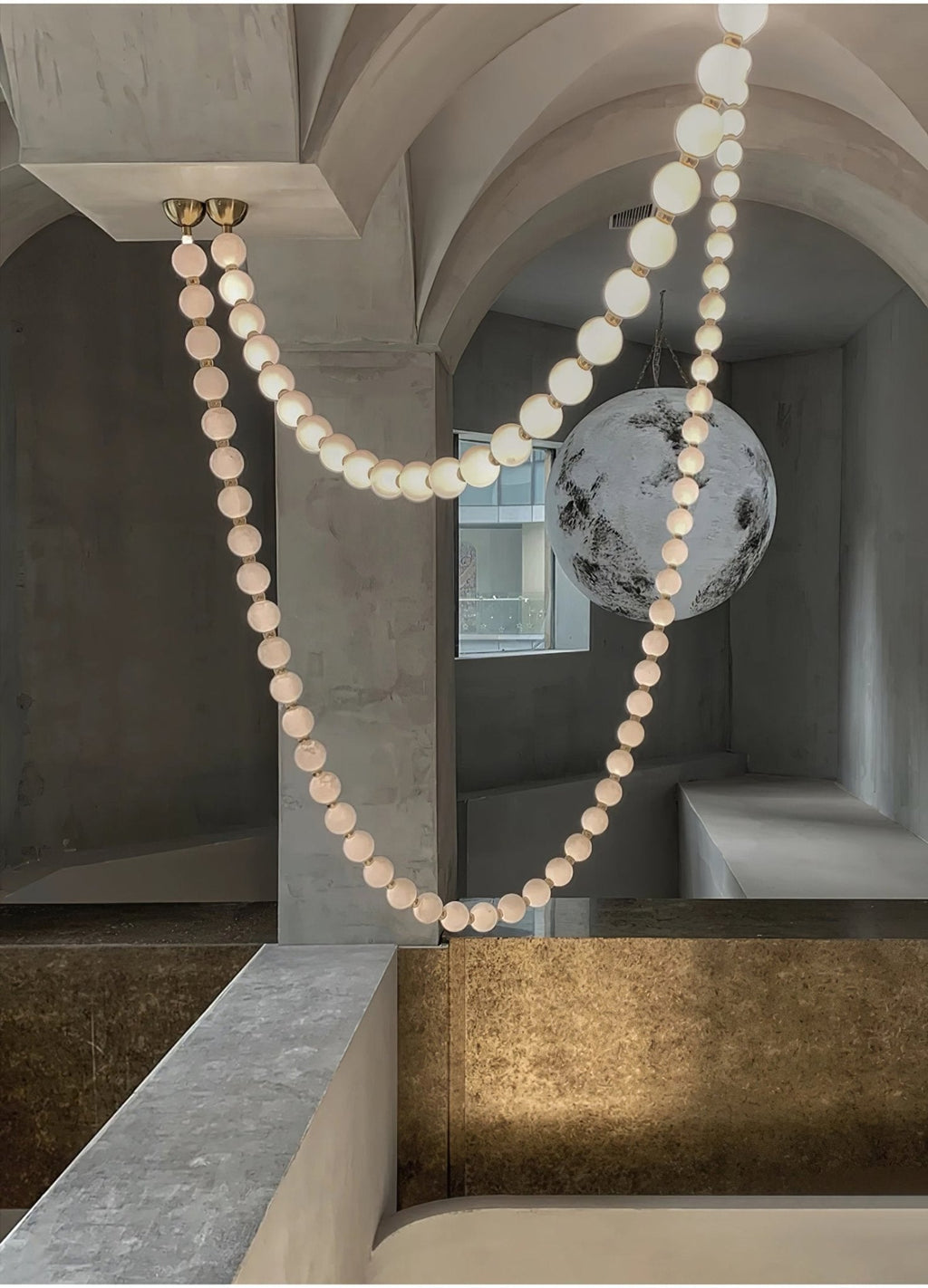 Halti Necklace Acrylic Chandelier