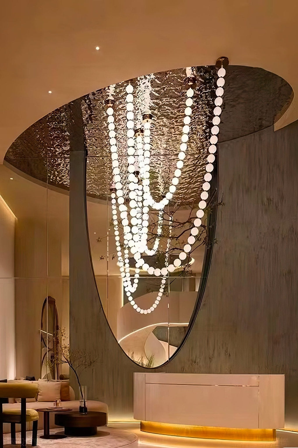 Halti Necklace Acrylic Chandelier