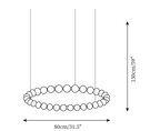 Pearl Necklace Balls Chandelier