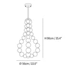 Acrylic Pearl Necklace Chandelier