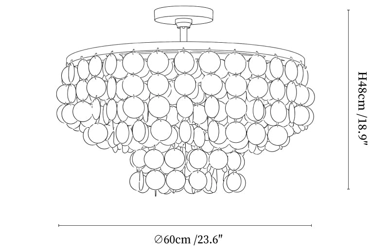 Pearl Shell Ceiling Lamp