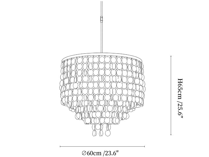 Pearl Shell Chandelier