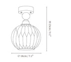 Pearl Sphere Ceiling Lamp
