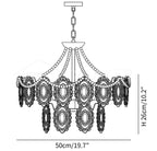 Pearls Glass Chandelier