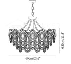 Pearls Glass Chandelier