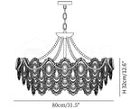 Pearls Glass Chandelier