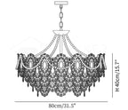 Pearls Glass Chandelier