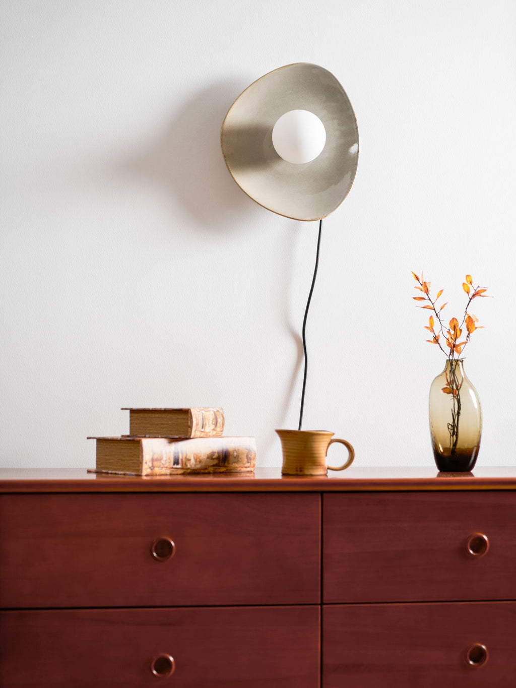 Pebble Disc Plug - in Wall Light