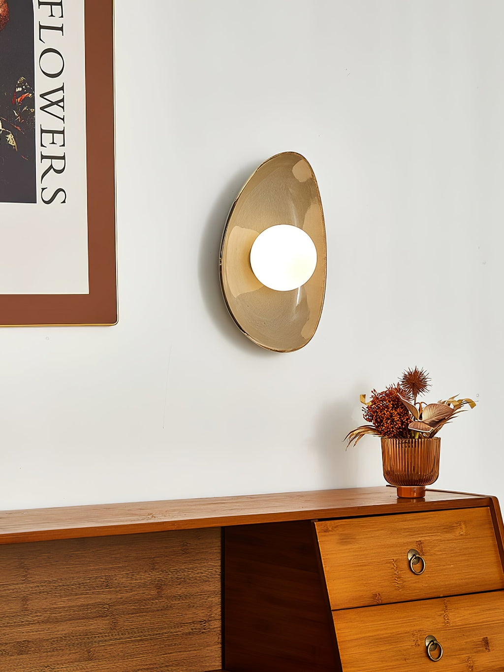 Pebble Disc Wall Light