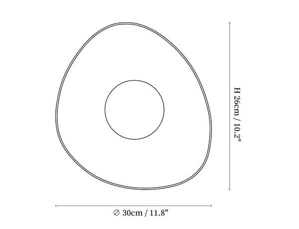 Pebble Disc Wall Light