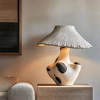Pebble - Inlay Sculptural Plaster Table Lamp