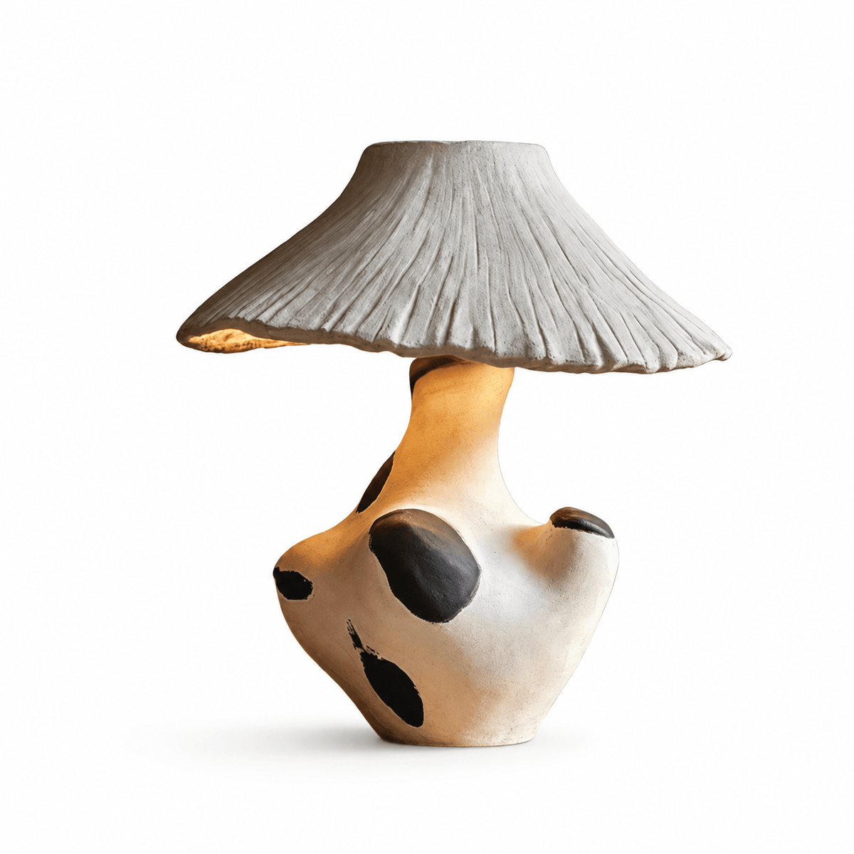 Pebble - Inlay Sculptural Plaster Table Lamp