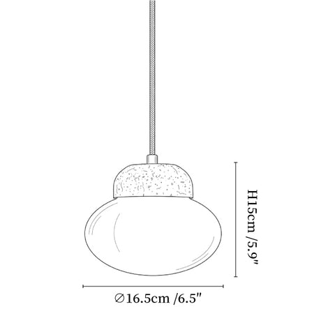 Pebble Sphere Pendant Lamp