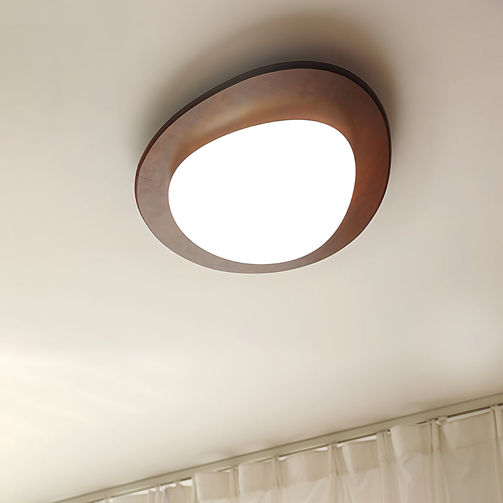 Pebble Wooden Ceiling Light