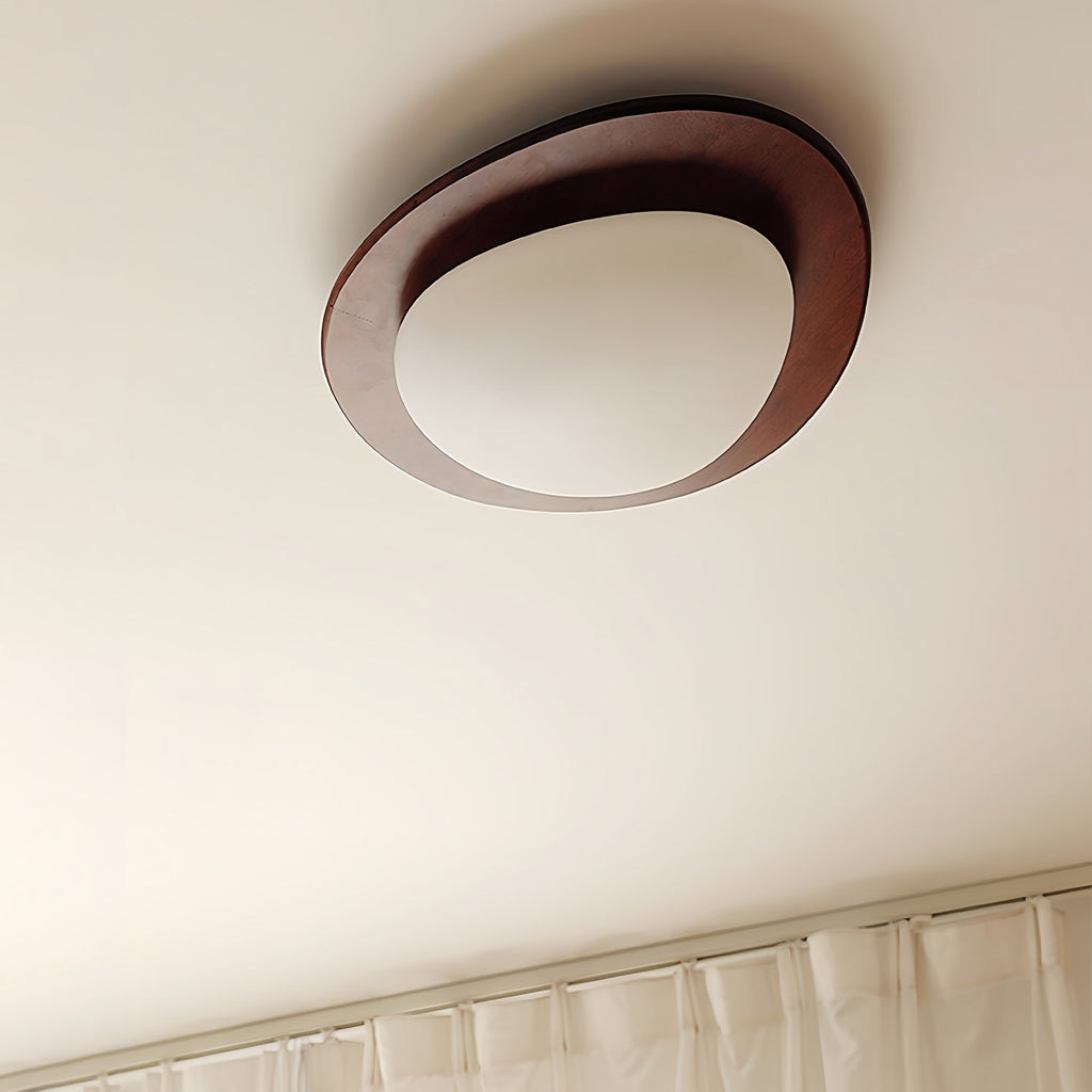 Pebble Wooden Ceiling Light