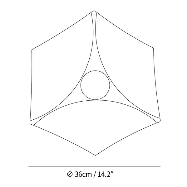 Pentagon Combination Wall Lamp