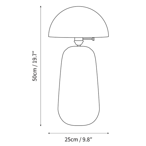 Percy Oak Table Lamp