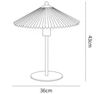 Perla Pleated Table Lamp