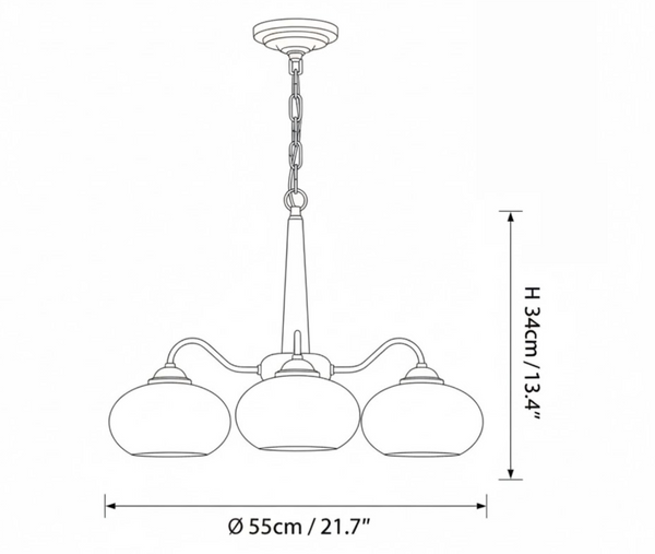 Persimmon Chandelier