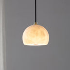 Petal Alabaster Dome Staircase Chandelier