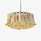 Petal Amber Murano Glass Chandelier