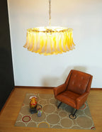 Petal Amber Murano Glass Chandelier