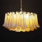 Petal Amber Murano Glass Chandelier