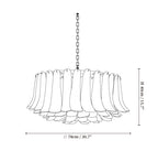 Petal Amber Glass Chandelier