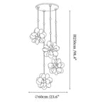 Petal Cascade Multi-Light Chandelier