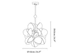 Petal Grove Plaster Chandelier
