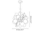 Petal Grove Plaster Chandelier