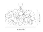 Petal Grove Plaster Chandelier