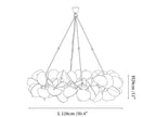 Petal Grove Plaster Chandelier