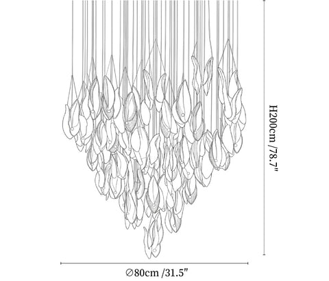 Petalia Cascade Chandelier
