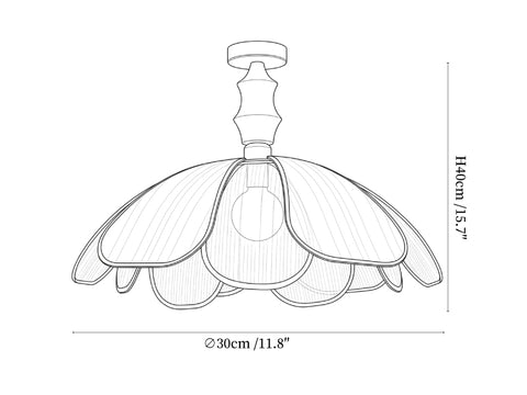 Petaline Whisper Ceiling Lamp