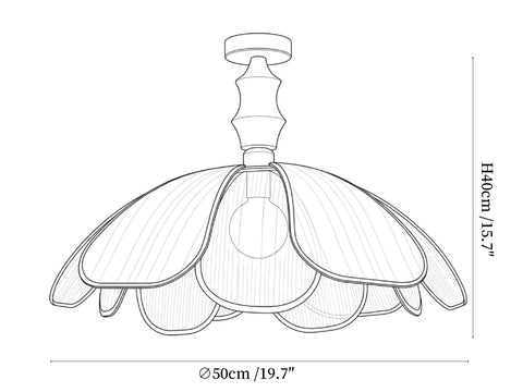 Petaline Whisper Ceiling Lamp