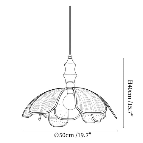 Petaline Whisper Pendant Lamp