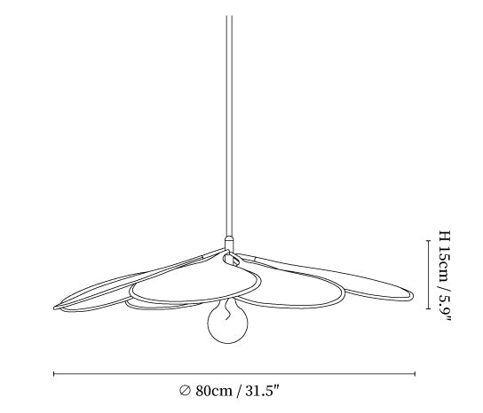 Petals Bloom Rattan Pendant Lamp
