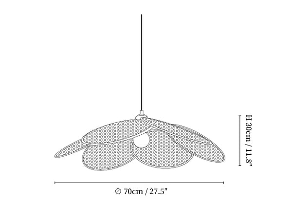 Petals Rattan Pendant Lamp