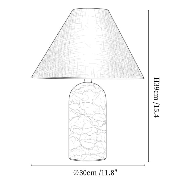 Petra Marble Table Lamp