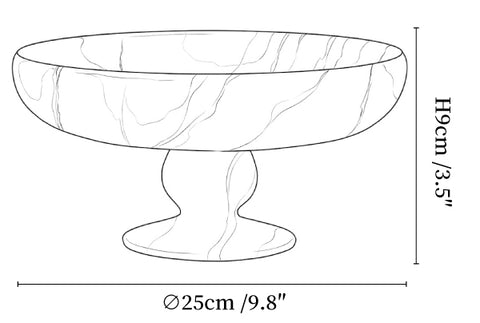 Petra Pedestal Bowl Storage Tray
