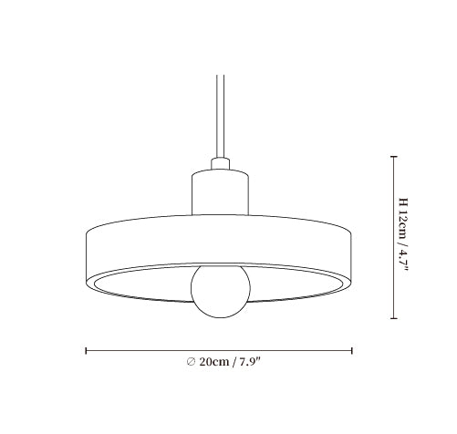 Piedra Travertine Pendant Light