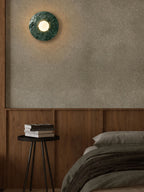 Pietraluna Round Stone Disc Wall Sconce