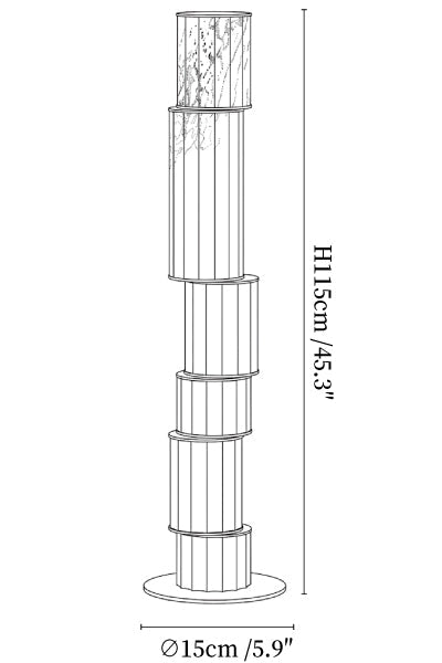 Pillar Alabaster Floor Lamp