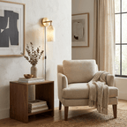 Pillar Alabaster Plug - in Wall Sconce